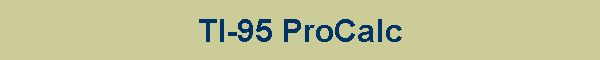 TI-95 ProCalc